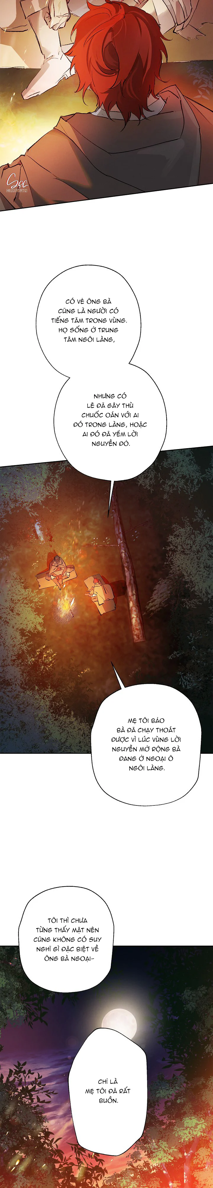 LỜI NGUYỀN MÀU ĐỎ CỦA HIỆP SĨ Chapter 6 Trang 13