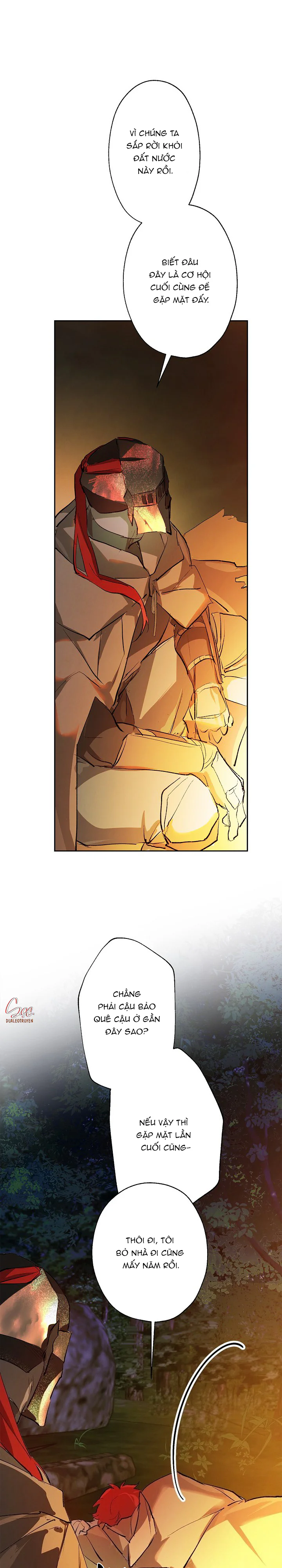 LỜI NGUYỀN MÀU ĐỎ CỦA HIỆP SĨ Chapter 6 Trang 19