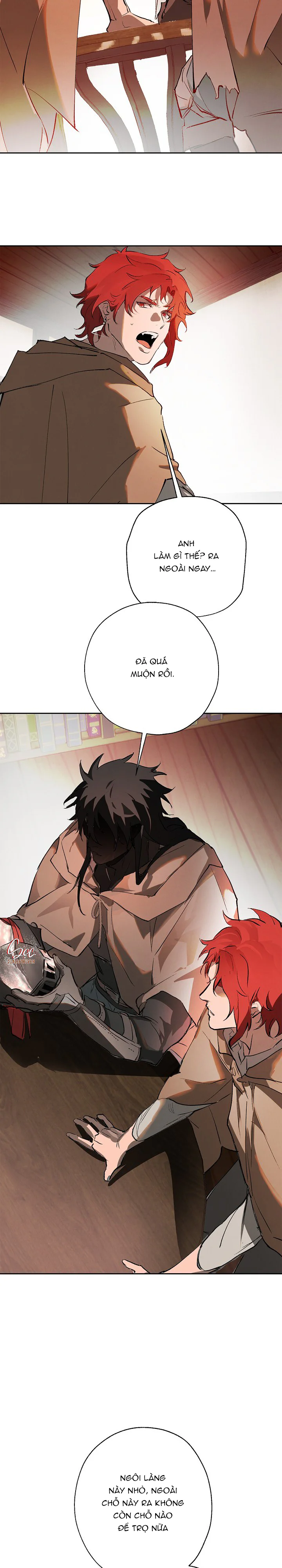 LỜI NGUYỀN MÀU ĐỎ CỦA HIỆP SĨ Chapter 6 Trang 34