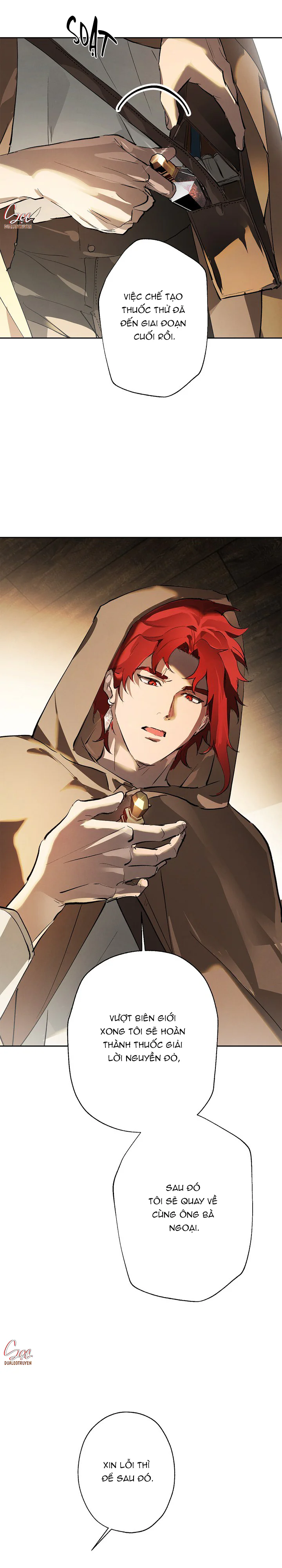 LỜI NGUYỀN MÀU ĐỎ CỦA HIỆP SĨ Chapter 8 Trang 11