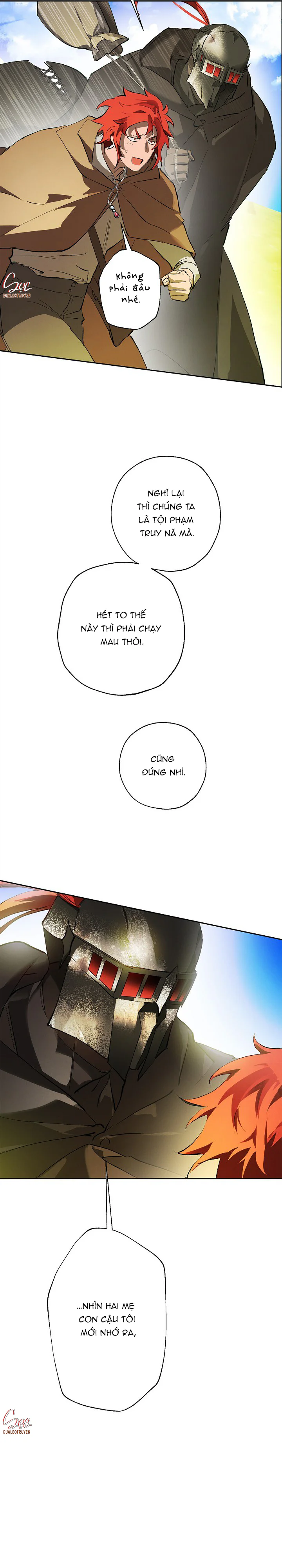 LỜI NGUYỀN MÀU ĐỎ CỦA HIỆP SĨ Chapter 8 Trang 36