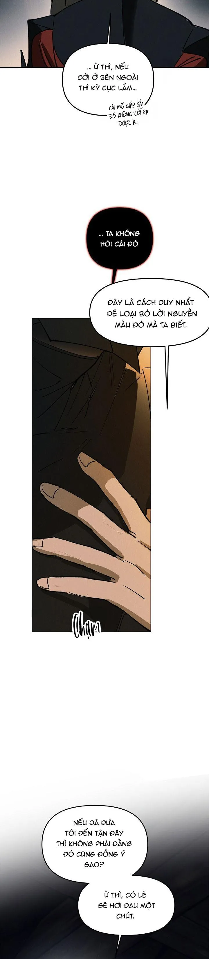 LỜI NGUYỀN MÀU ĐỎ CỦA HIỆP SĨ Chapter 1 Trang 34