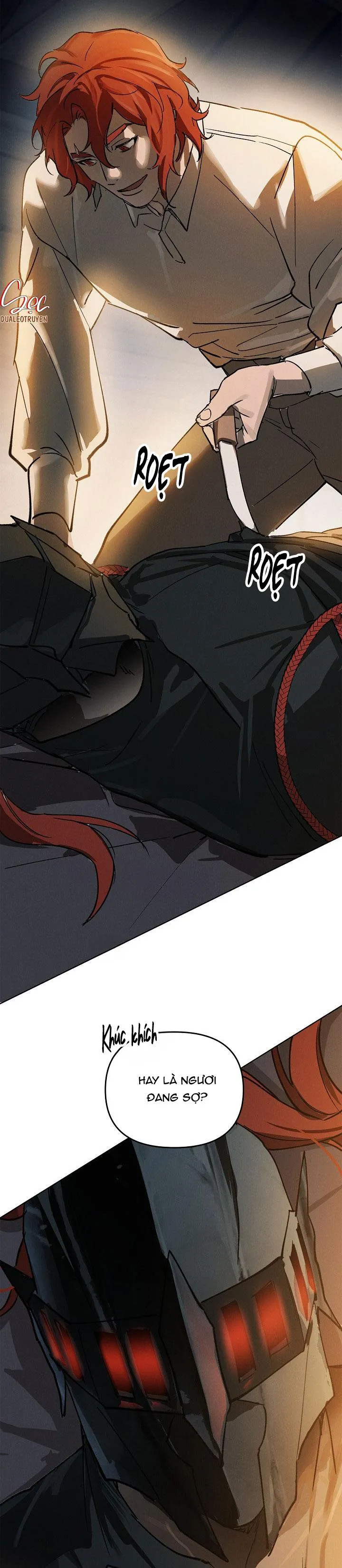 LỜI NGUYỀN MÀU ĐỎ CỦA HIỆP SĨ Chapter 1 Trang 35