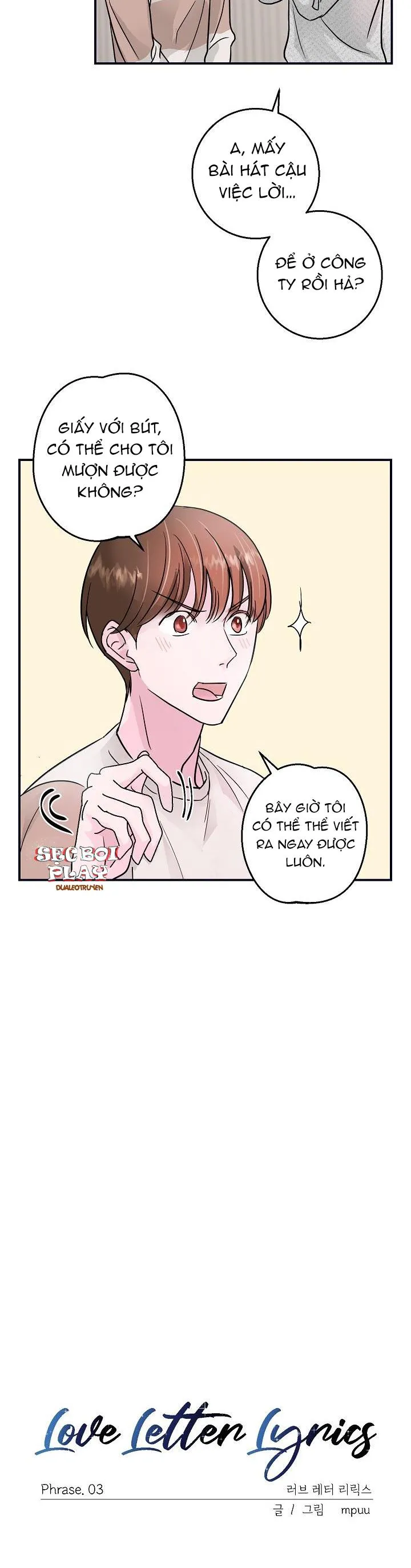 LOVE LETTER LYRICS Chapter 3 Trang 3