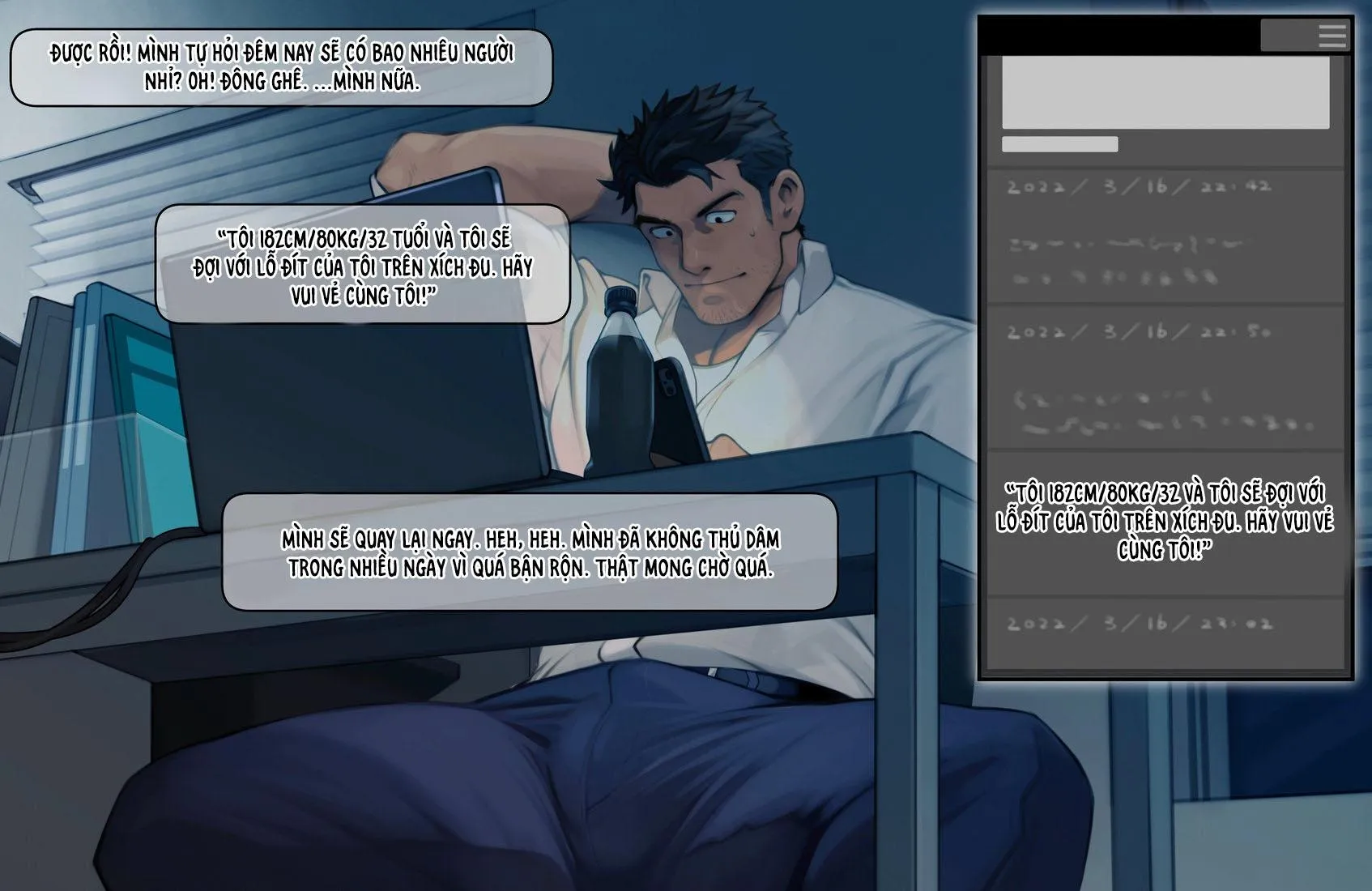 Màu Mè Hoa Lá Hẹ | CG Art kèm Thoại Chapter 7 Trang 5