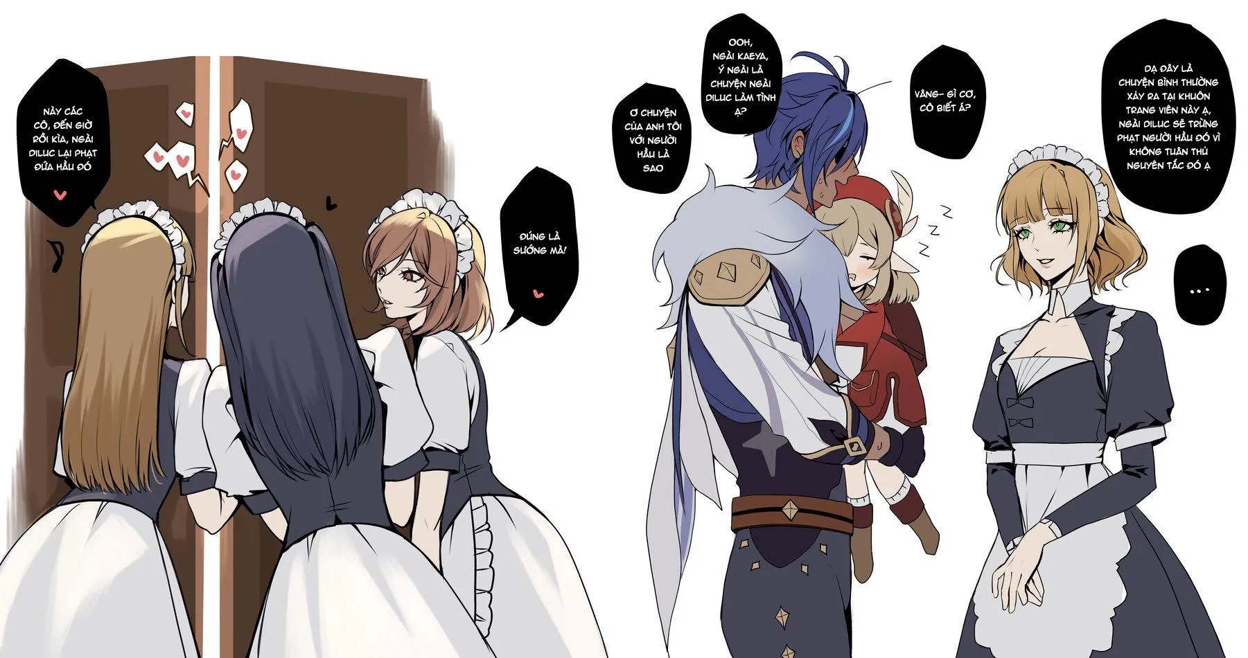 Màu Mè Hoa Lá Hẹ | CG Art kèm Thoại Chapter 63 Trang 5