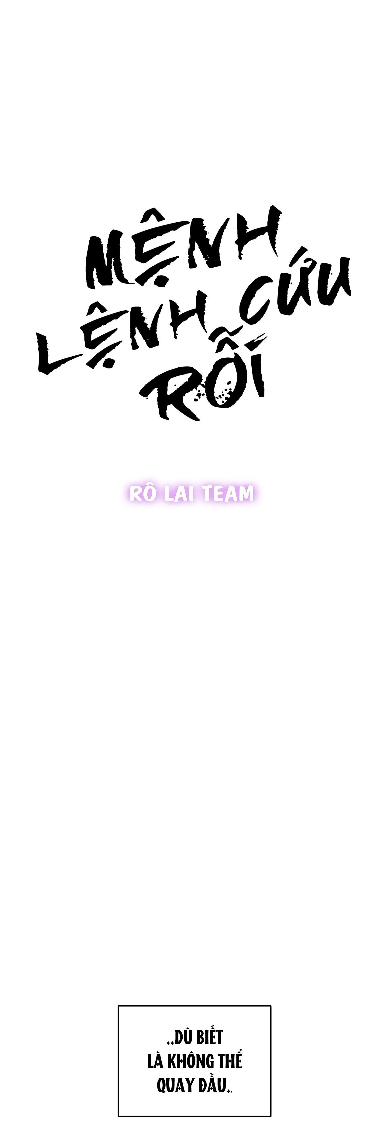 Drop MỆNH LỆNH CỨU RỖI Chapter 6 Trang 3