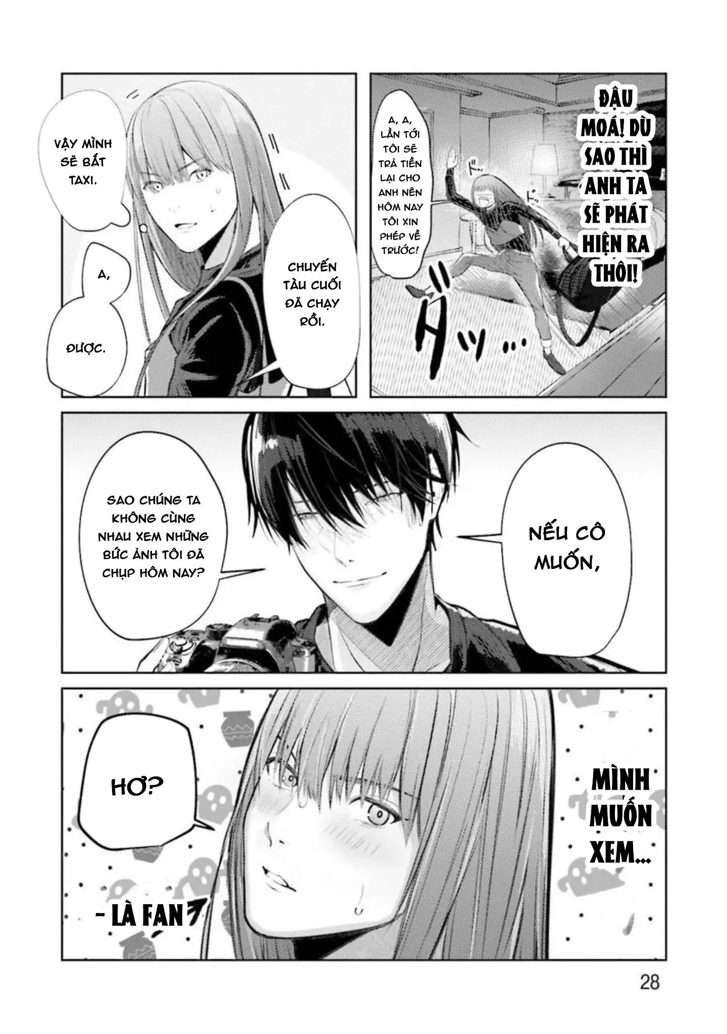 Nếu bị sếp phát hiện ra việc cosplay nữ thì tôi chết chắc Chapter 1 Trang 28