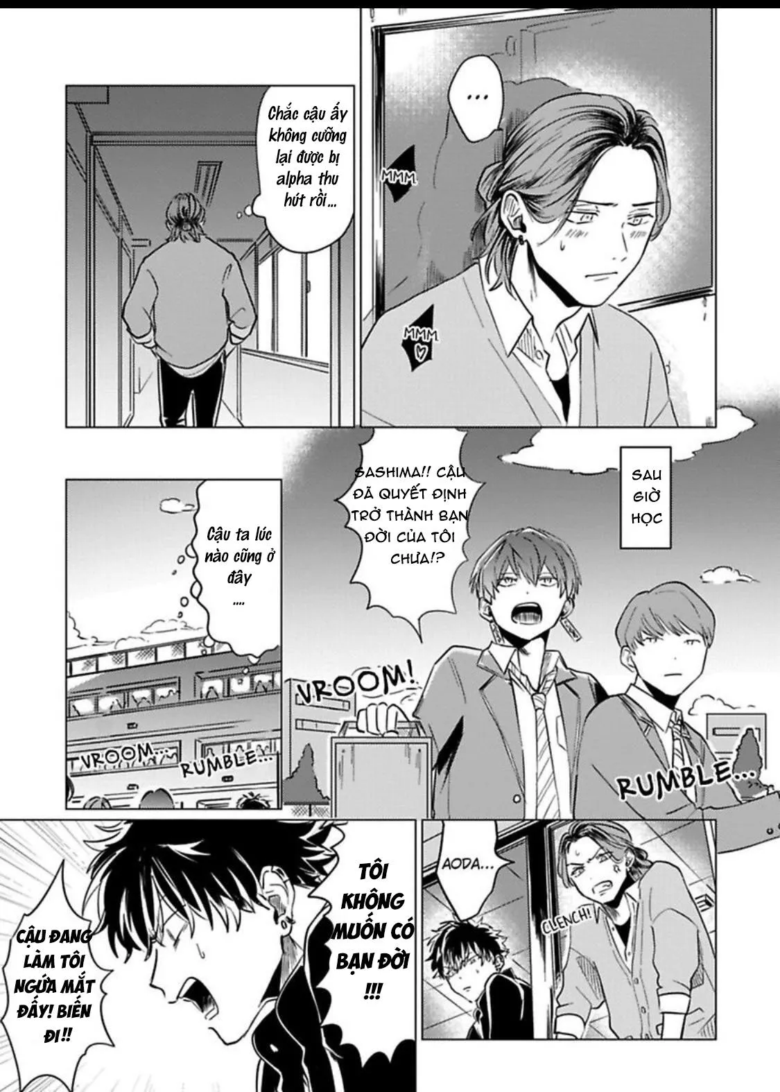 NGƯỜI CỨNG NHẤT TRƯỜNG LÀ OMEGA Á!? Chapter 2 Trang 9