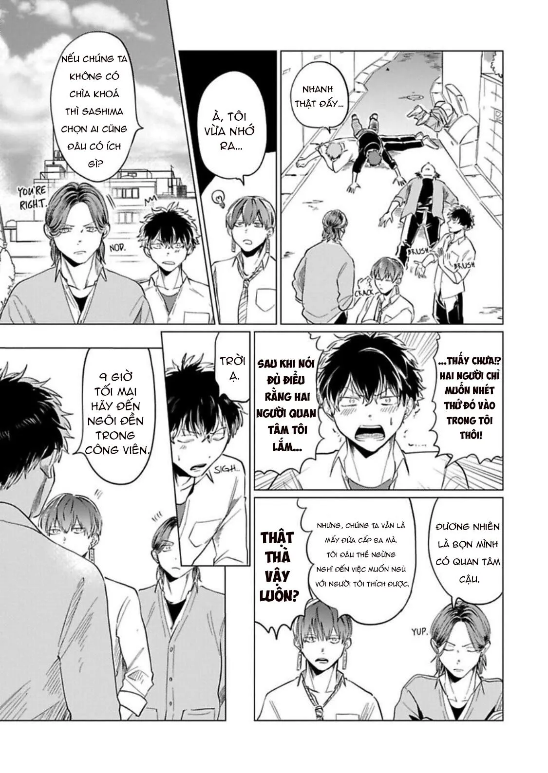 NGƯỜI CỨNG NHẤT TRƯỜNG LÀ OMEGA Á!? Chapter 4 Trang 9