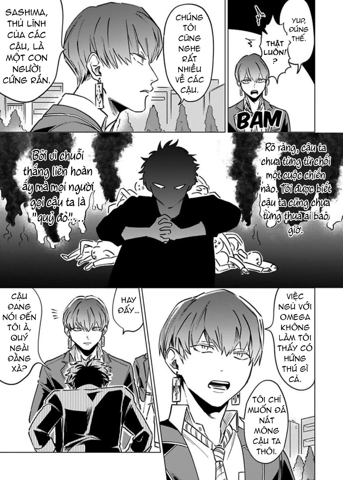 NGƯỜI CỨNG NHẤT TRƯỜNG LÀ OMEGA Á!? Chapter 1 Trang 11