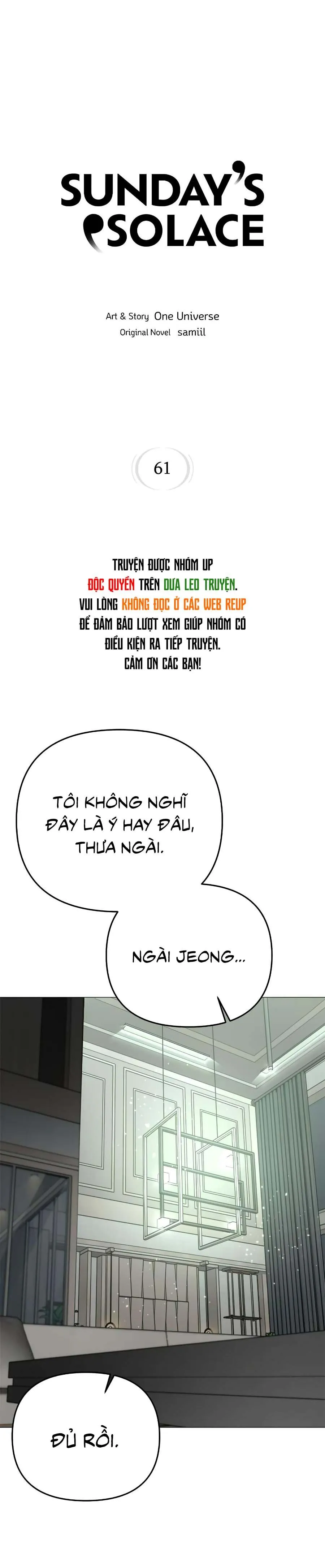 Niềm An Ủi Ngày Chủ Nhật Chapter 61 Trang 11