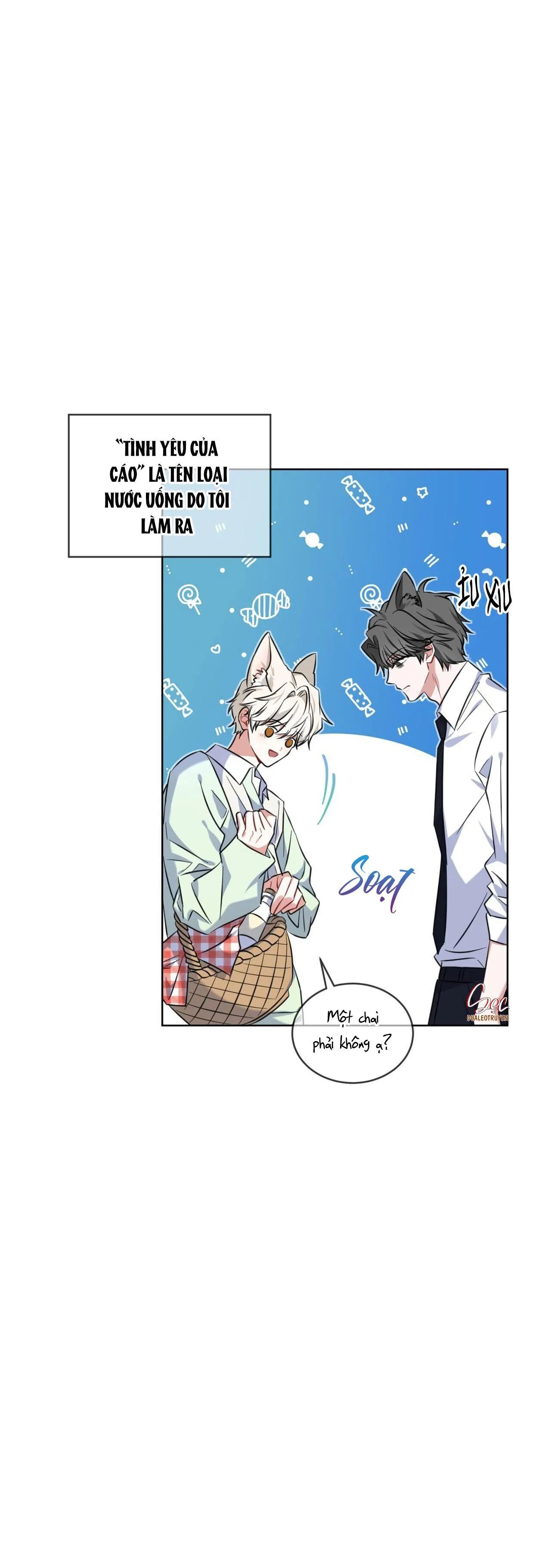 NƯỚC UỐNG TÌNH YÊU CỦA CÁO PLIN Chapter 1 Trang 20