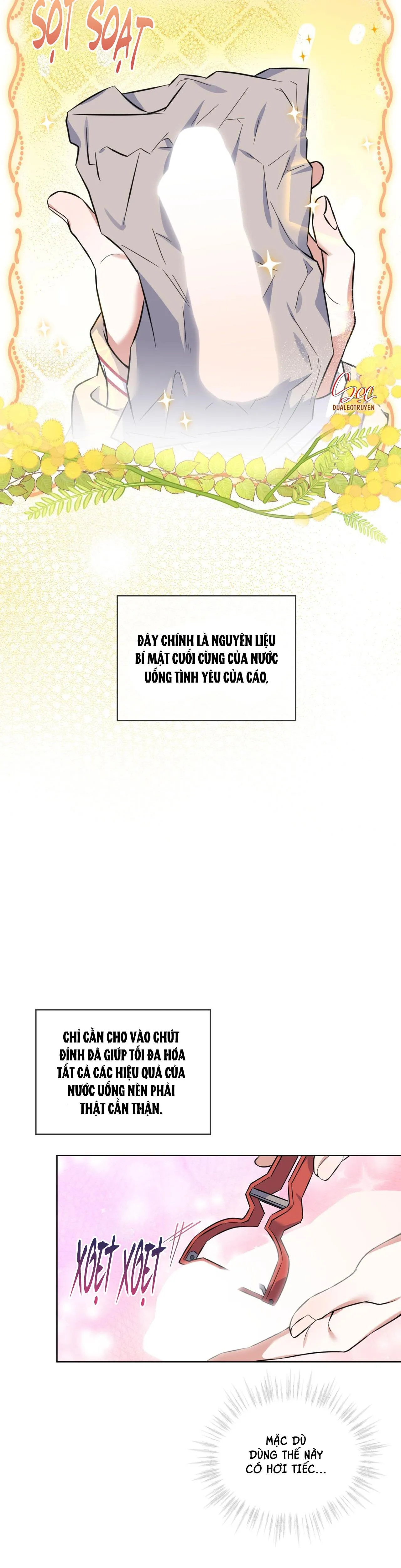 NƯỚC UỐNG TÌNH YÊU CỦA CÁO PLIN Chapter 2 Trang 4