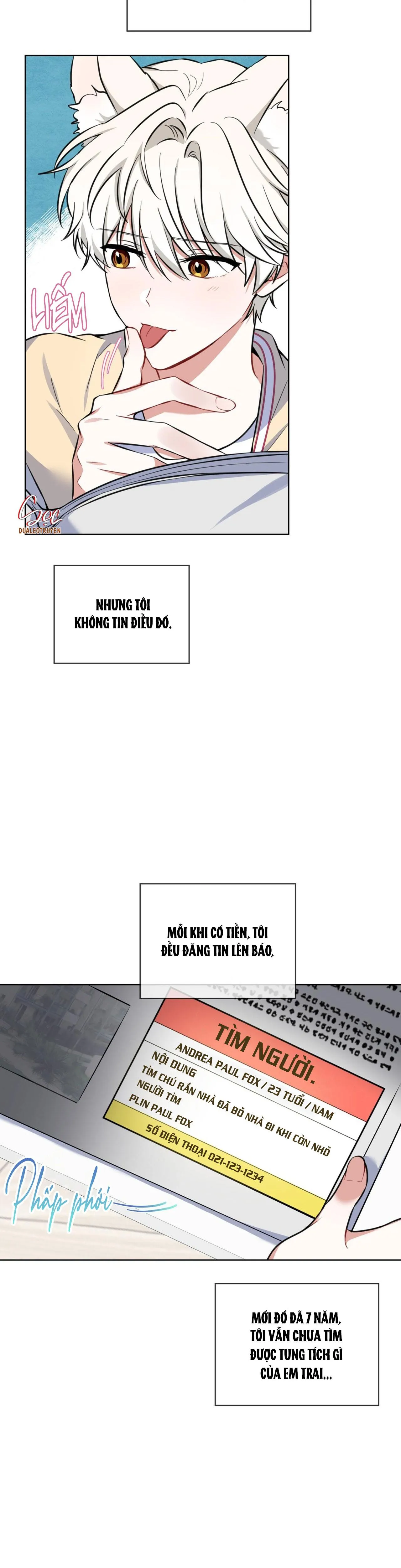 NƯỚC UỐNG TÌNH YÊU CỦA CÁO PLIN Chapter 2 Trang 6