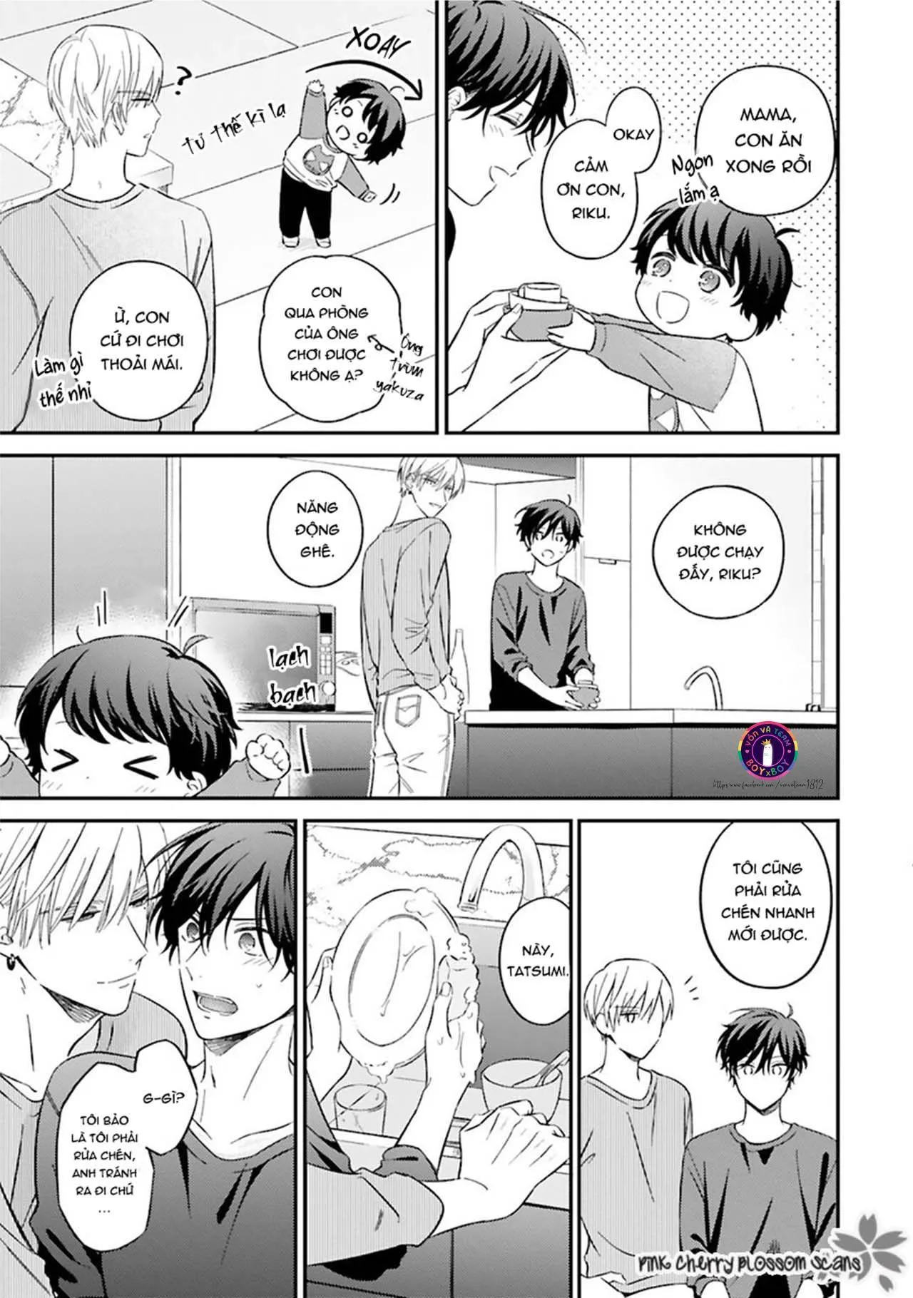 Omega Thân Thiện Yêu Trẻ Nhỏ Và Bạo Chúa Yakuza (END) Chapter 2 Trang 17