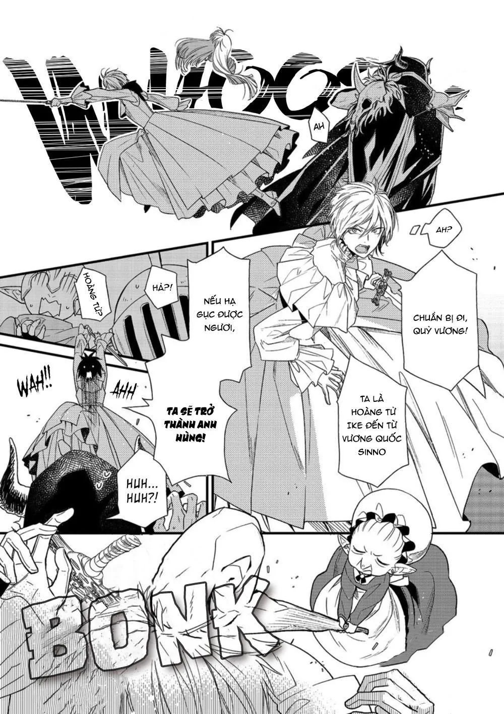 QUỶ VƯƠNG ĐÁNG THƯƠNG VÀ ANH HÙNG TESUNDERE Chapter 1 Trang 4