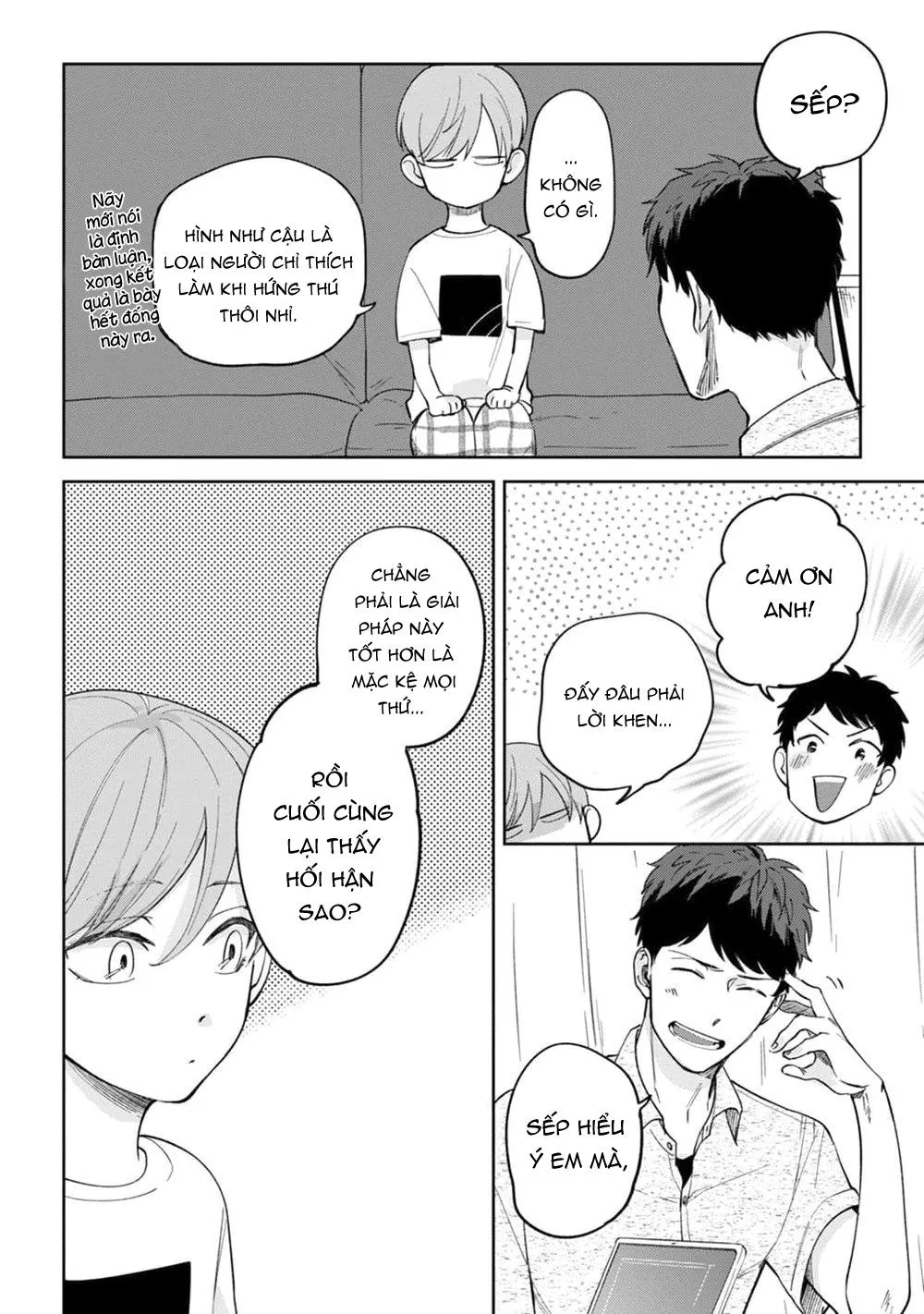 Sếp tôi bị trẻ hóa mất rồi Chapter 2 Trang 21