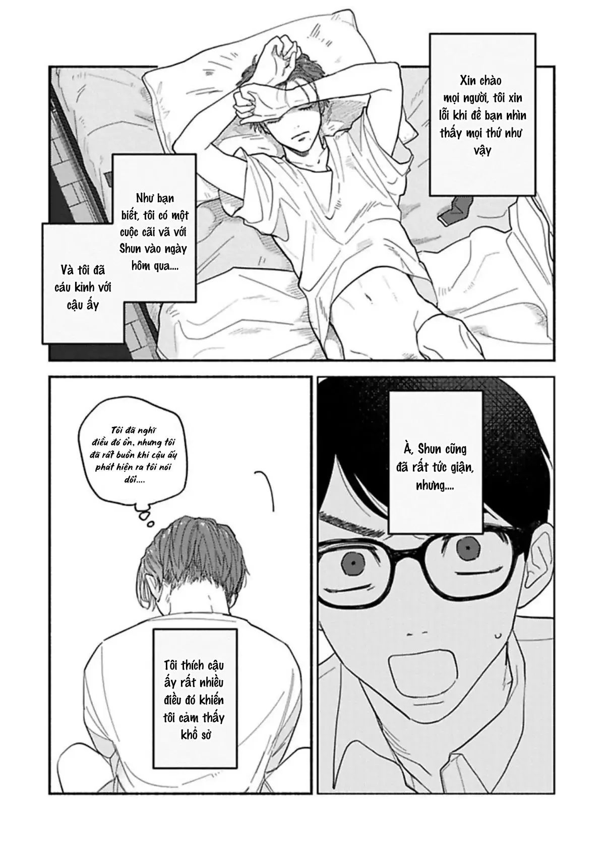 Shun-chan, Kotchi Muite Chapter 4 Trang 4