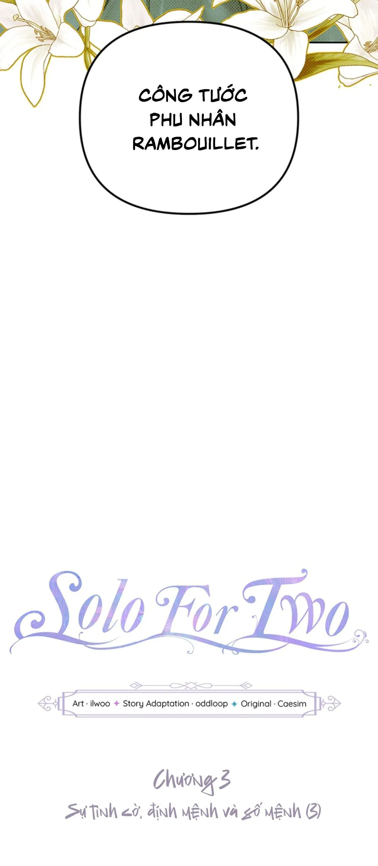 SOLO FOR TWO Chapter 3 Trang 3