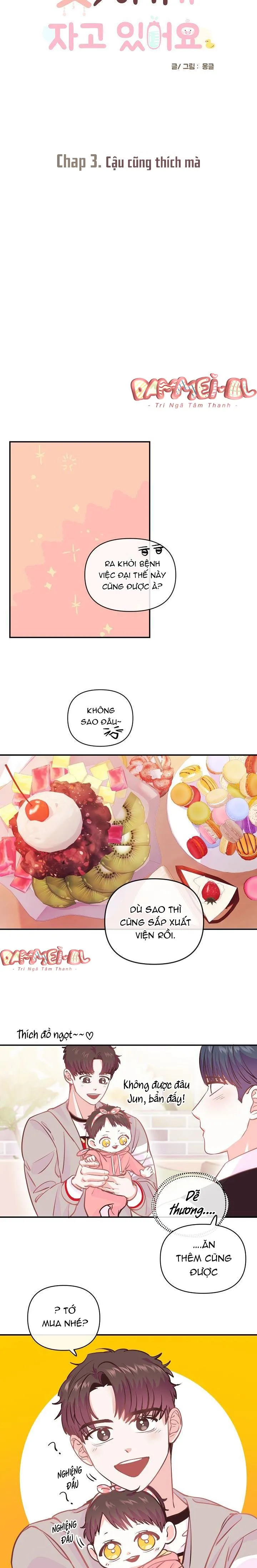 SUỴT, BÉ CƯNG ĐANG NGỦ! Chapter 3 Trang 8