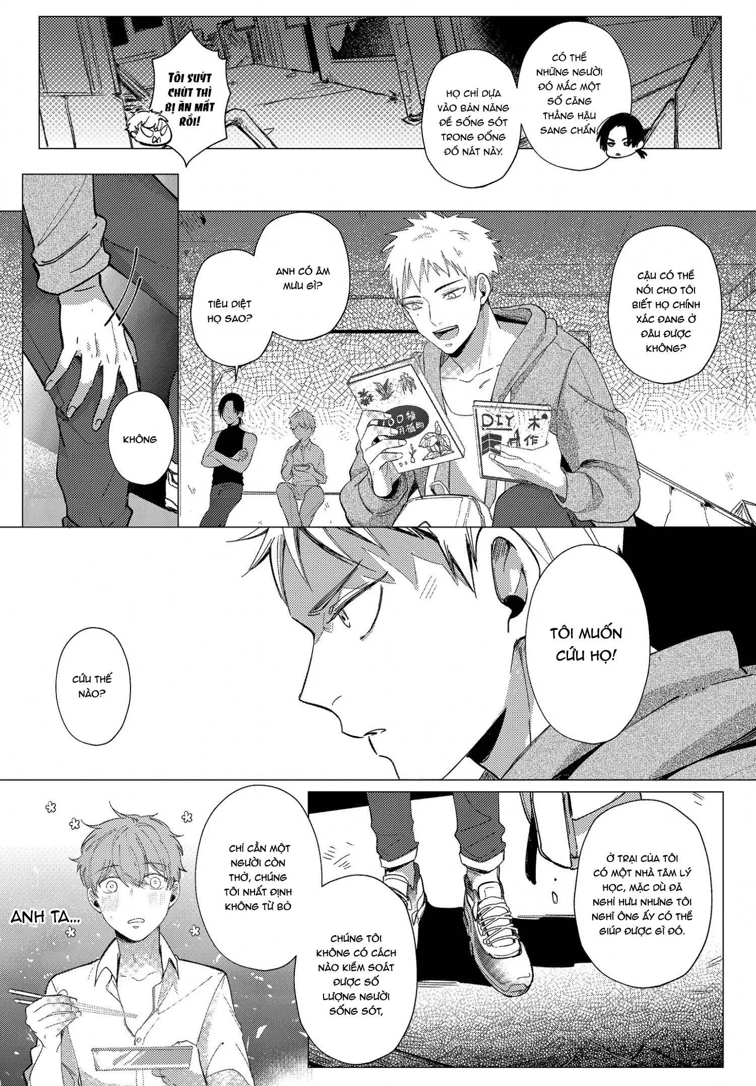 Vào ngày tận thế, tôi vẫn muốn được bên cậu Chapter 3 Trang 6