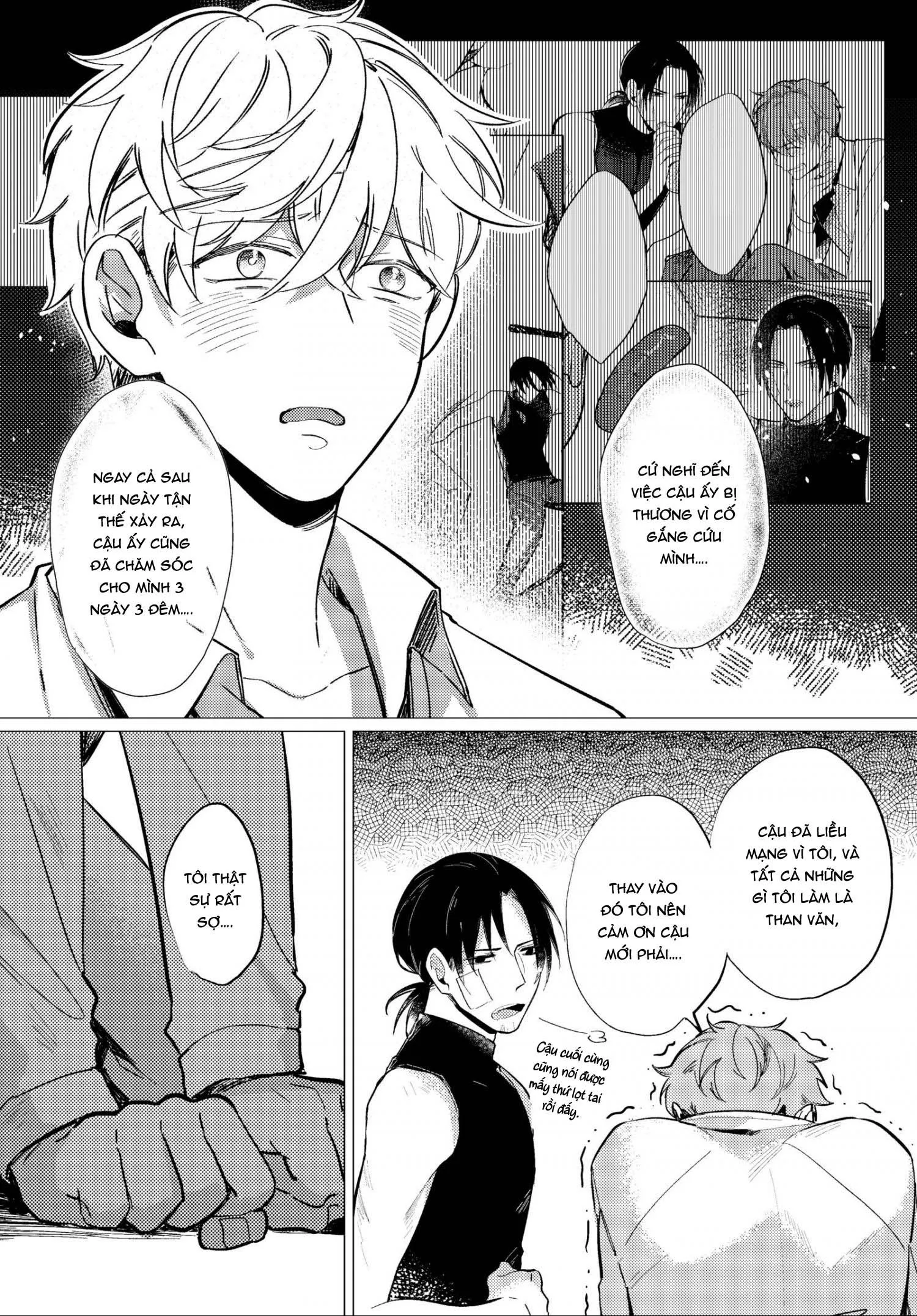 Vào ngày tận thế, tôi vẫn muốn được bên cậu Chapter 1 Trang 24