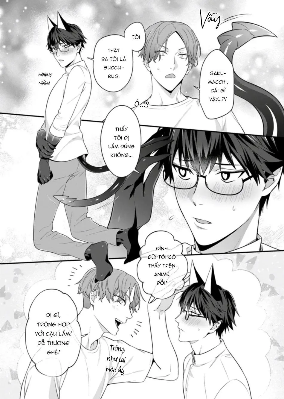 Tên nghiêm túc đó hoá ra là một Succubus tsundere Chapter 2 Trang 6