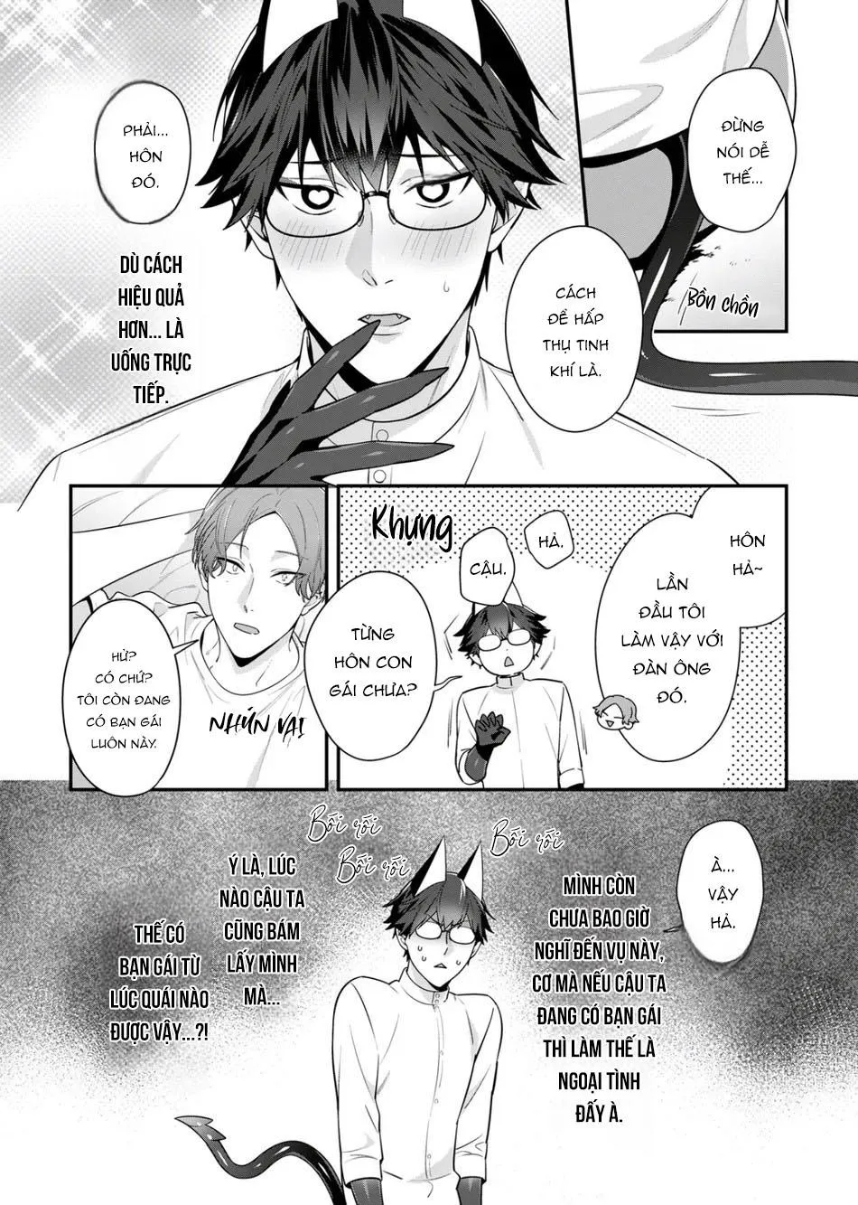 Tên nghiêm túc đó hoá ra là một Succubus tsundere Chapter 2 Trang 8