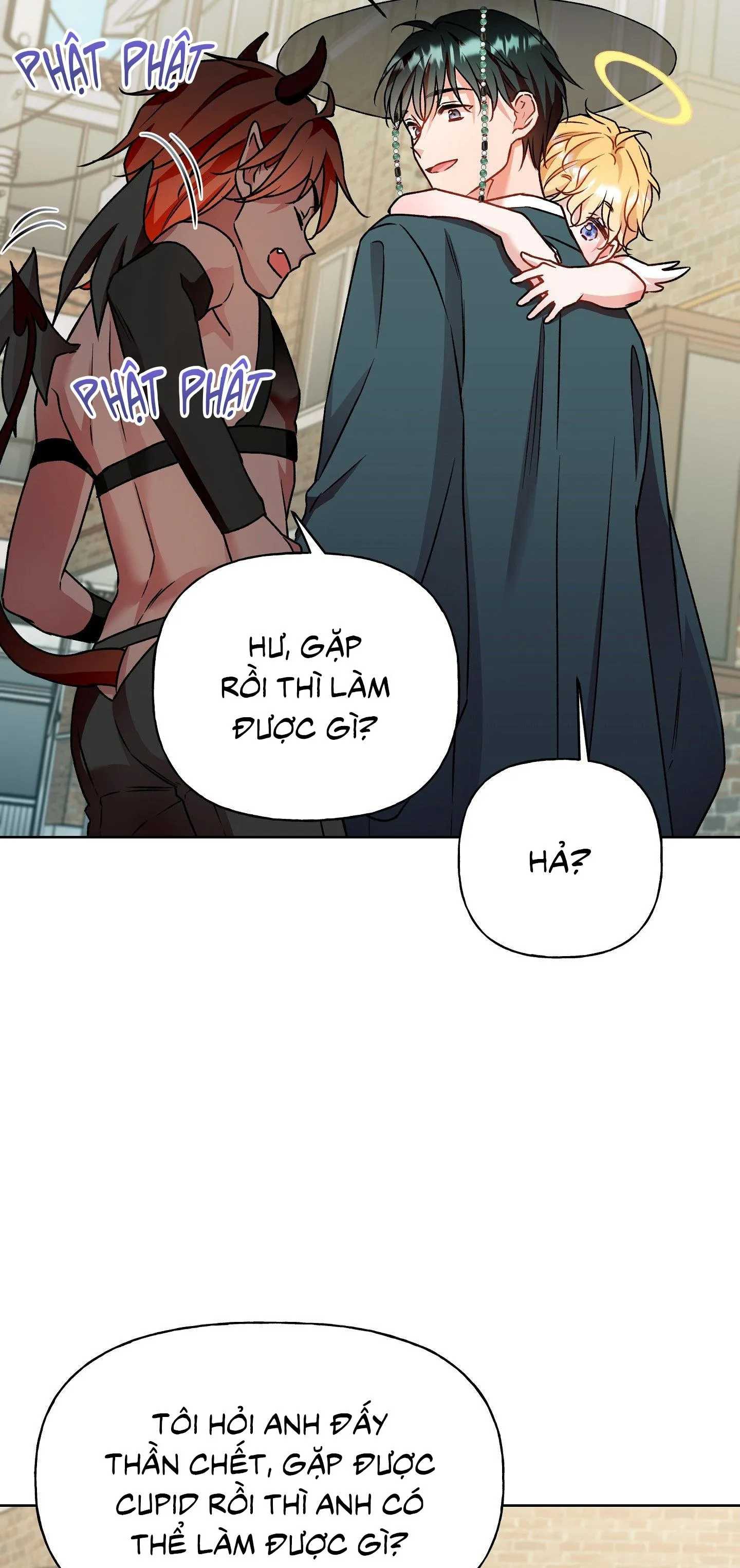 Thần chết muốn trở thành thần tình yêu! Chapter 7 Trang 44