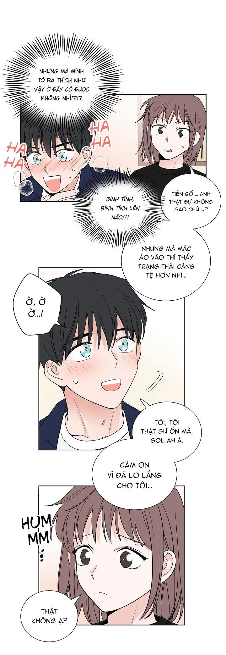 TIỀN BỐI! NÓI CHUYỆN CHÚT ĐI! Chapter 6 Trang 15