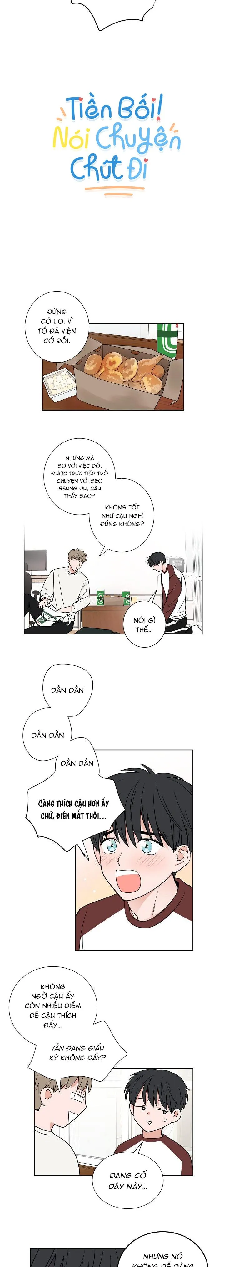 TIỀN BỐI! NÓI CHUYỆN CHÚT ĐI! Chapter 8 Trang 3