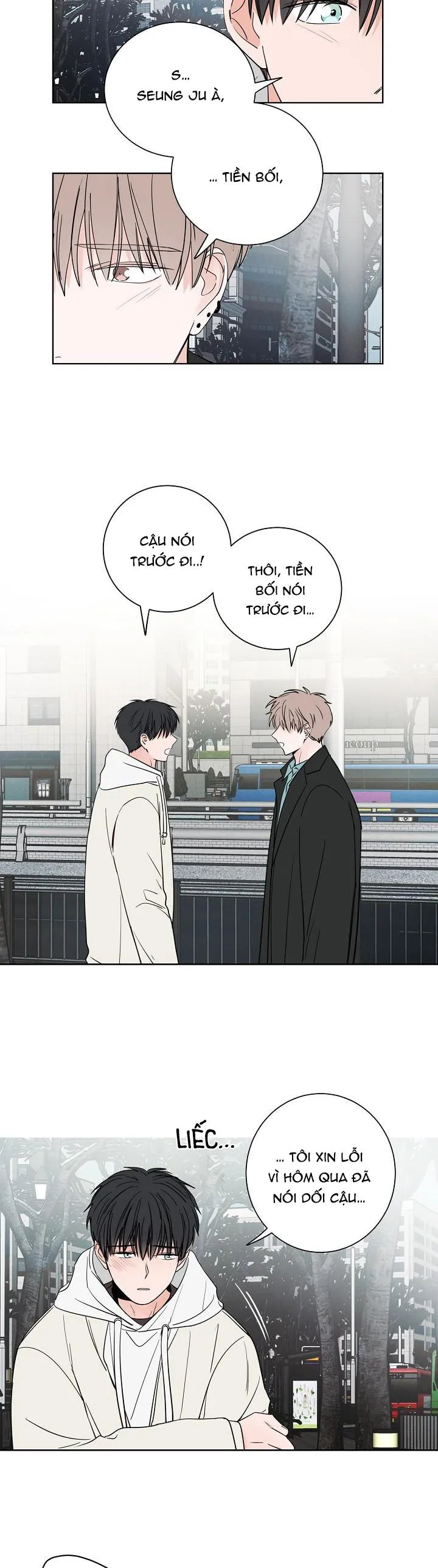 TIỀN BỐI! NÓI CHUYỆN CHÚT ĐI! Chapter 29 Trang 14