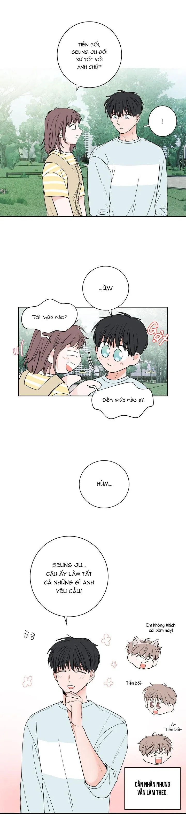 TIỀN BỐI! NÓI CHUYỆN CHÚT ĐI! Chapter 34 Trang 4