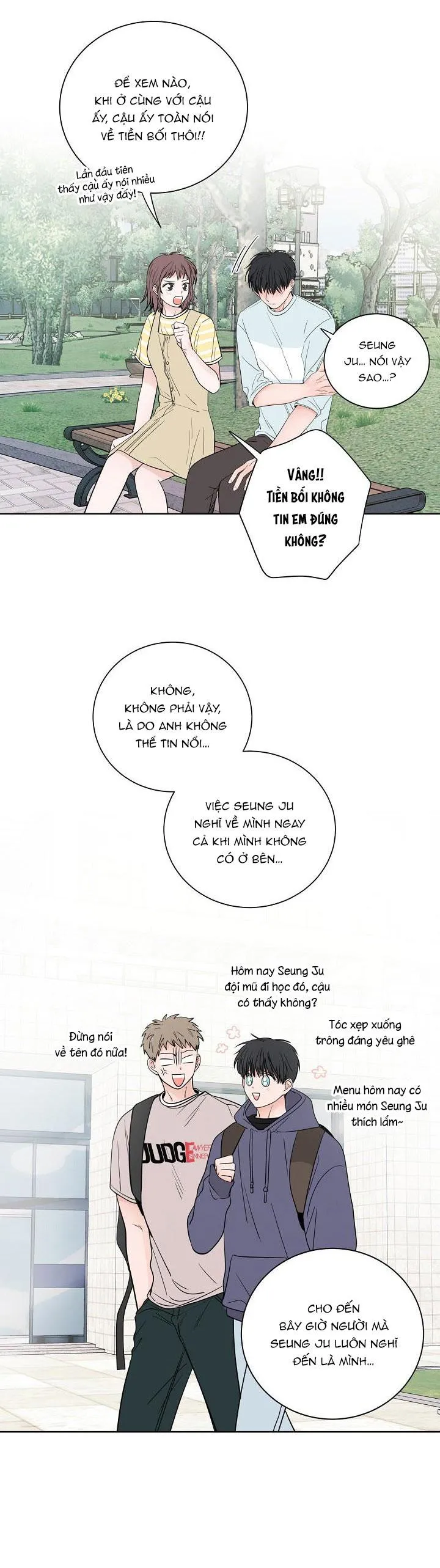 TIỀN BỐI! NÓI CHUYỆN CHÚT ĐI! Chapter 34 Trang 6