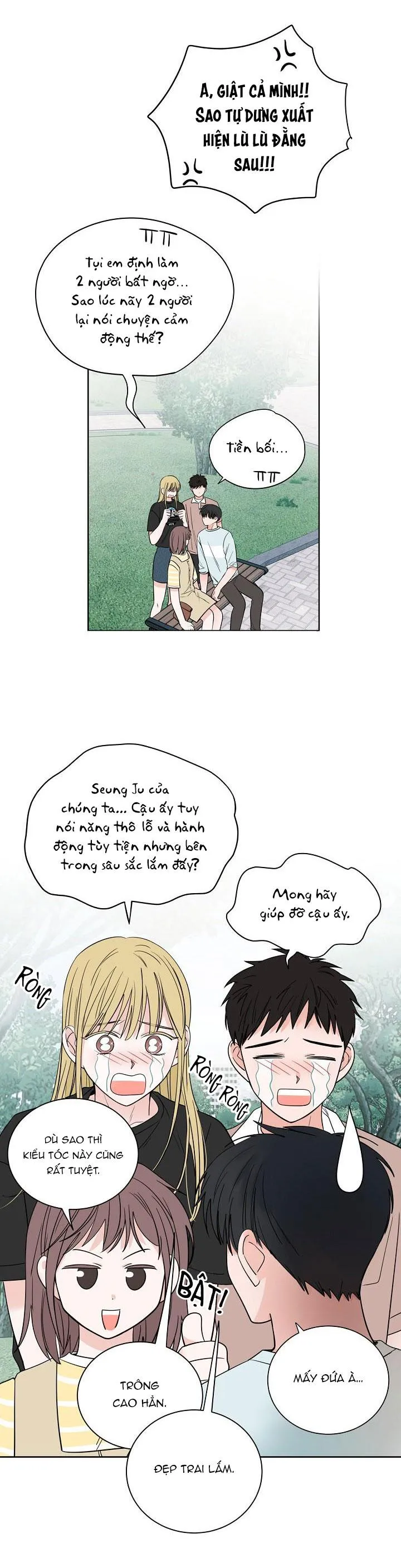 TIỀN BỐI! NÓI CHUYỆN CHÚT ĐI! Chapter 34 Trang 8