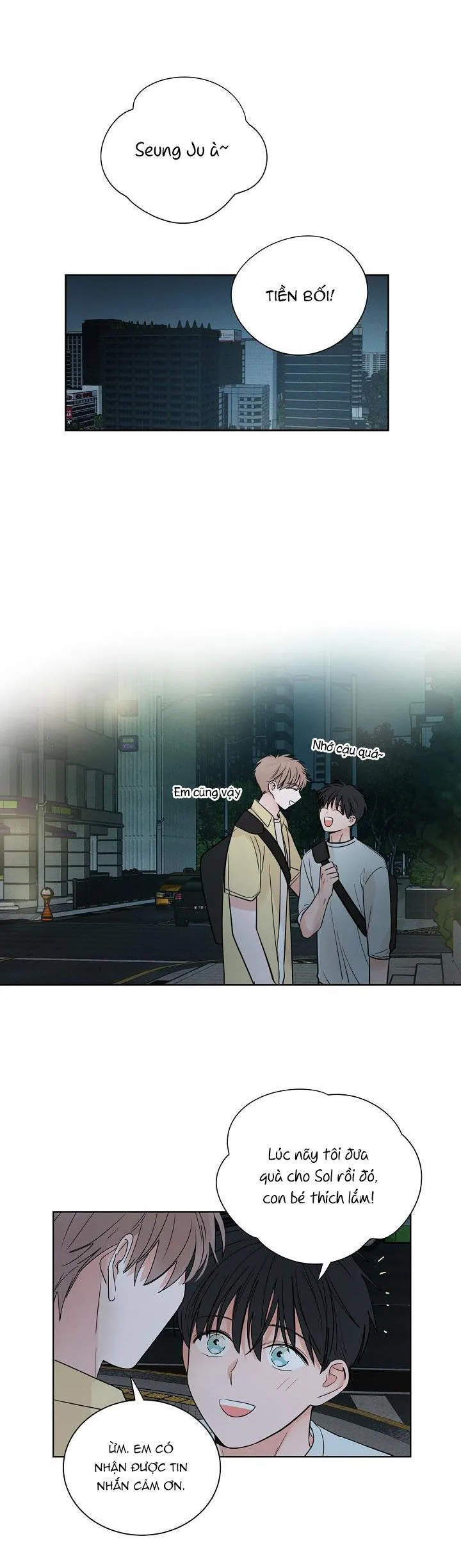 TIỀN BỐI! NÓI CHUYỆN CHÚT ĐI! Chapter 34 Trang 16