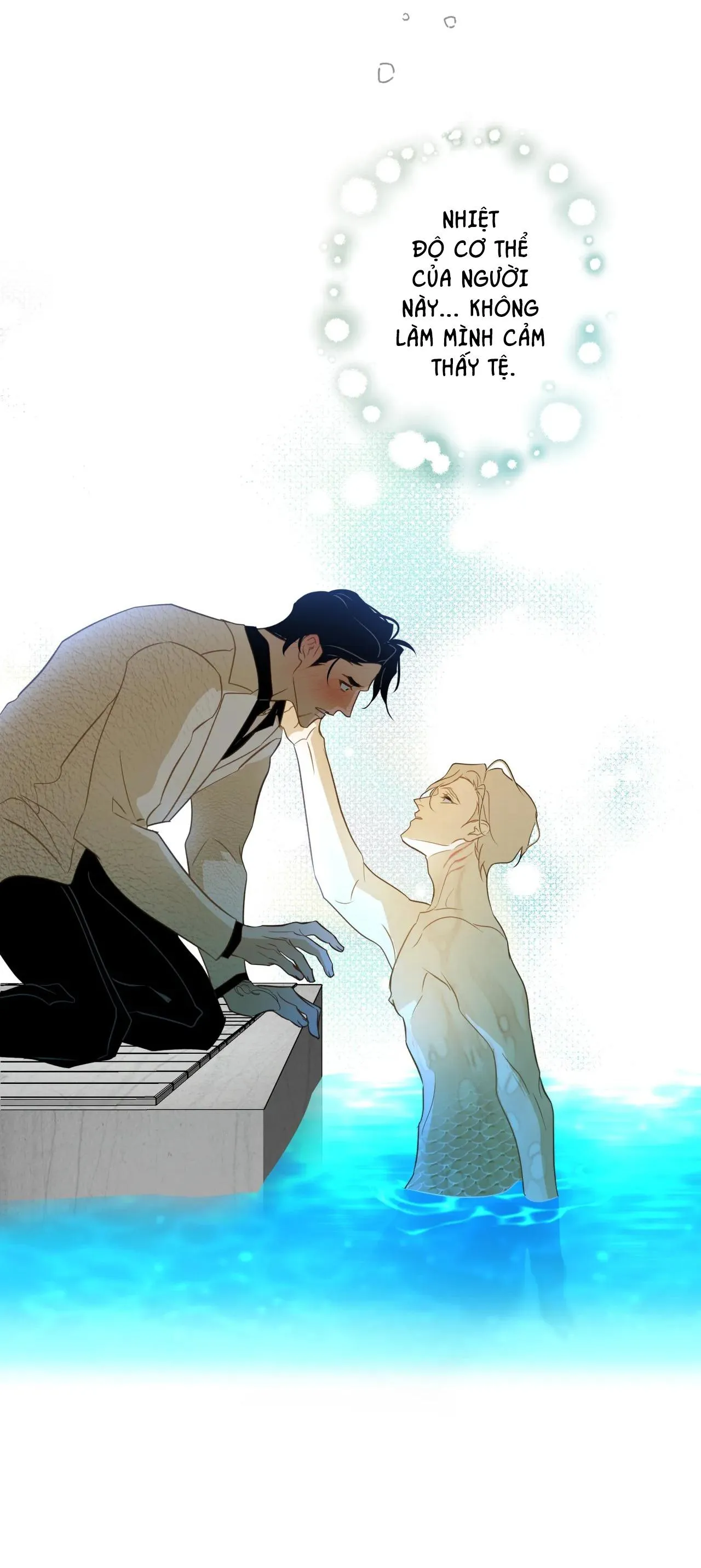 Tình đầu của chủ quán gỏi cá là nhân ngư Chapter 2 Trang 45