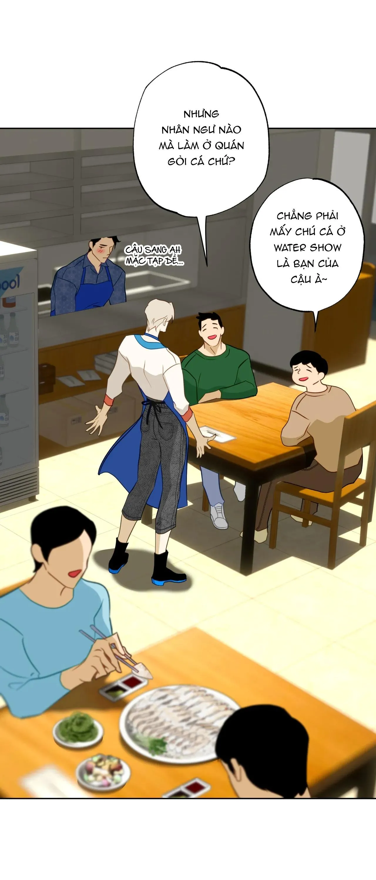 Tình đầu của chủ quán gỏi cá là nhân ngư Chapter 3 Trang 15