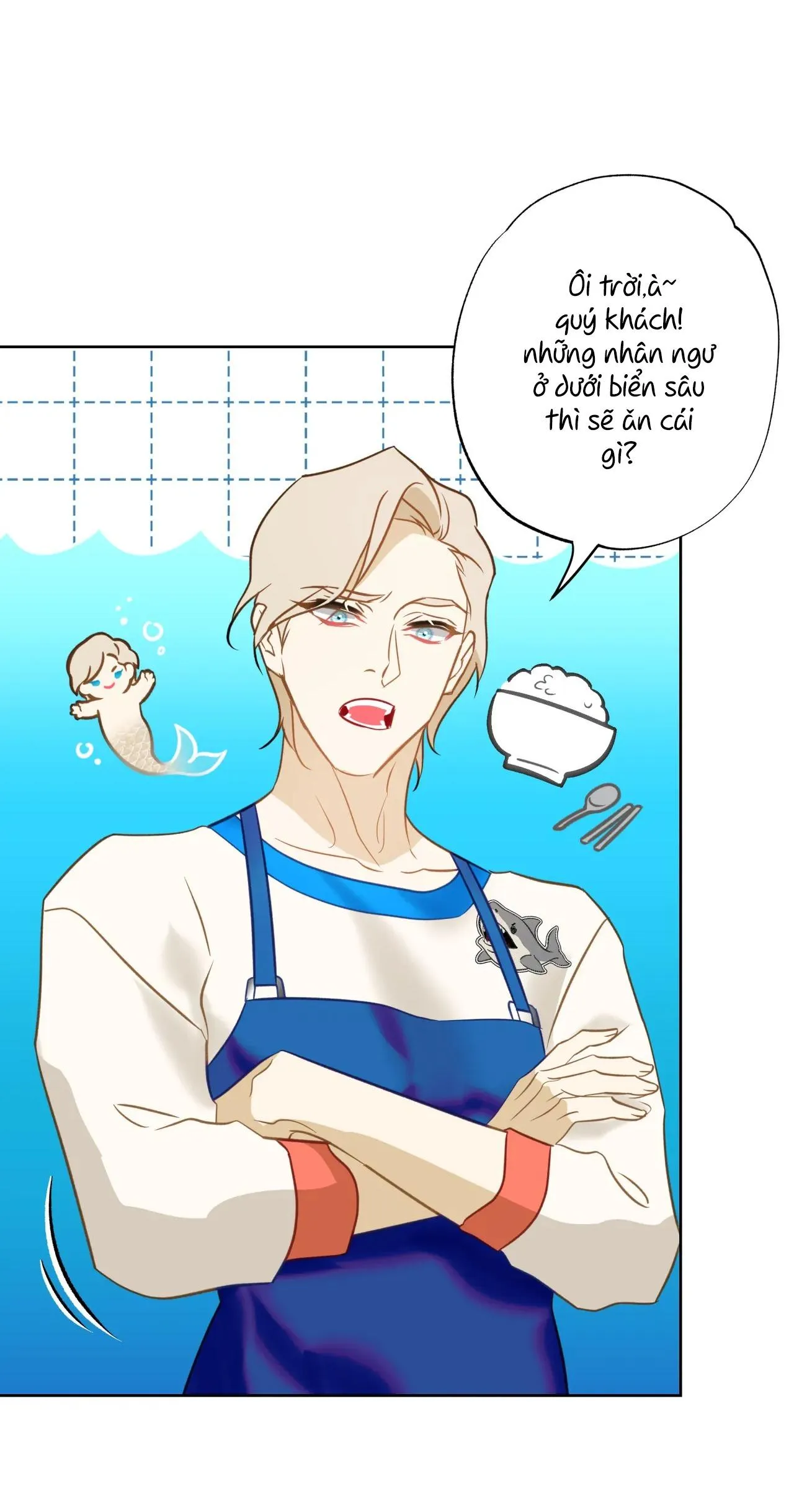 Tình đầu của chủ quán gỏi cá là nhân ngư Chapter 3 Trang 16