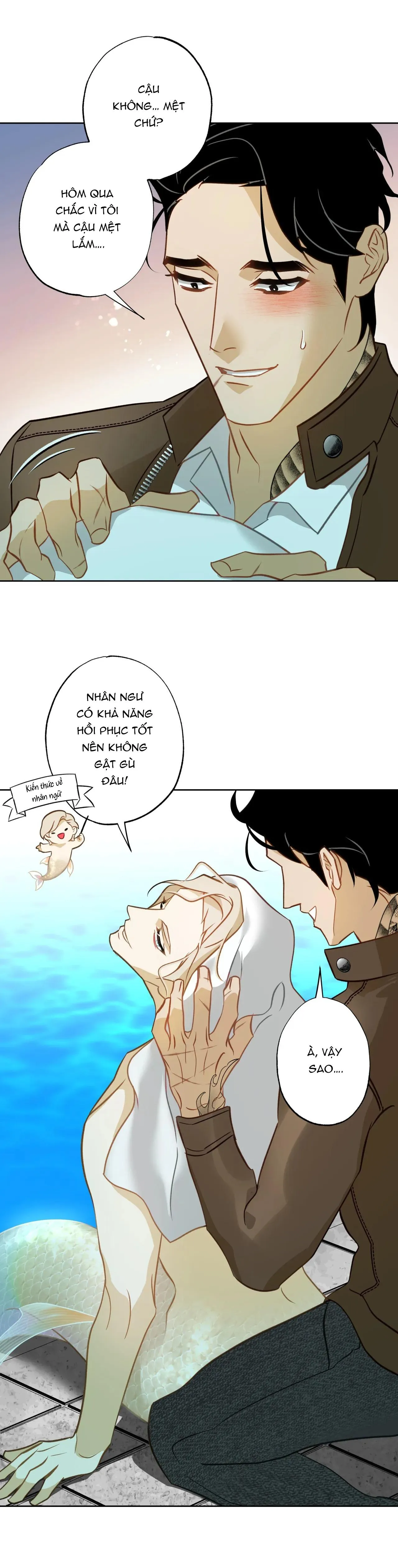 Tình đầu của chủ quán gỏi cá là nhân ngư Chapter 5 Trang 24