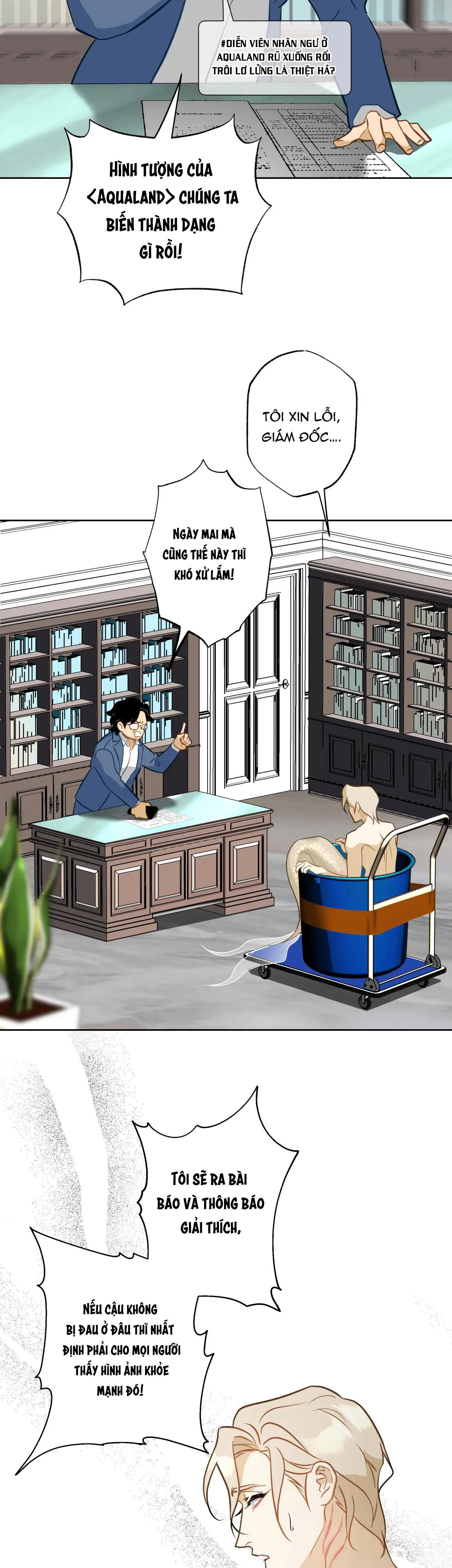 Tình đầu của chủ quán gỏi cá là nhân ngư Chapter 7 Trang 29