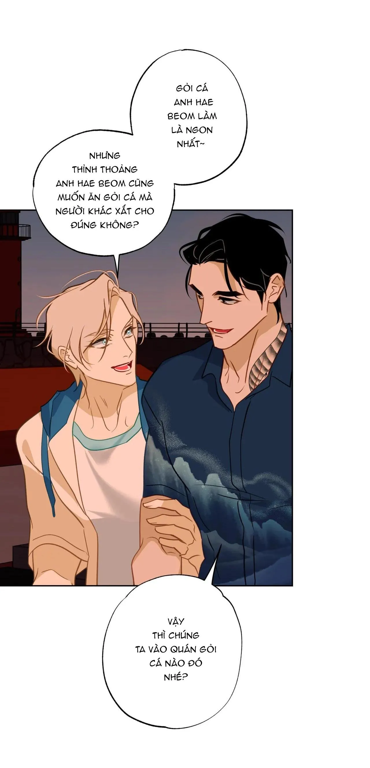 Tình đầu của chủ quán gỏi cá là nhân ngư Chapter 17 Trang 3