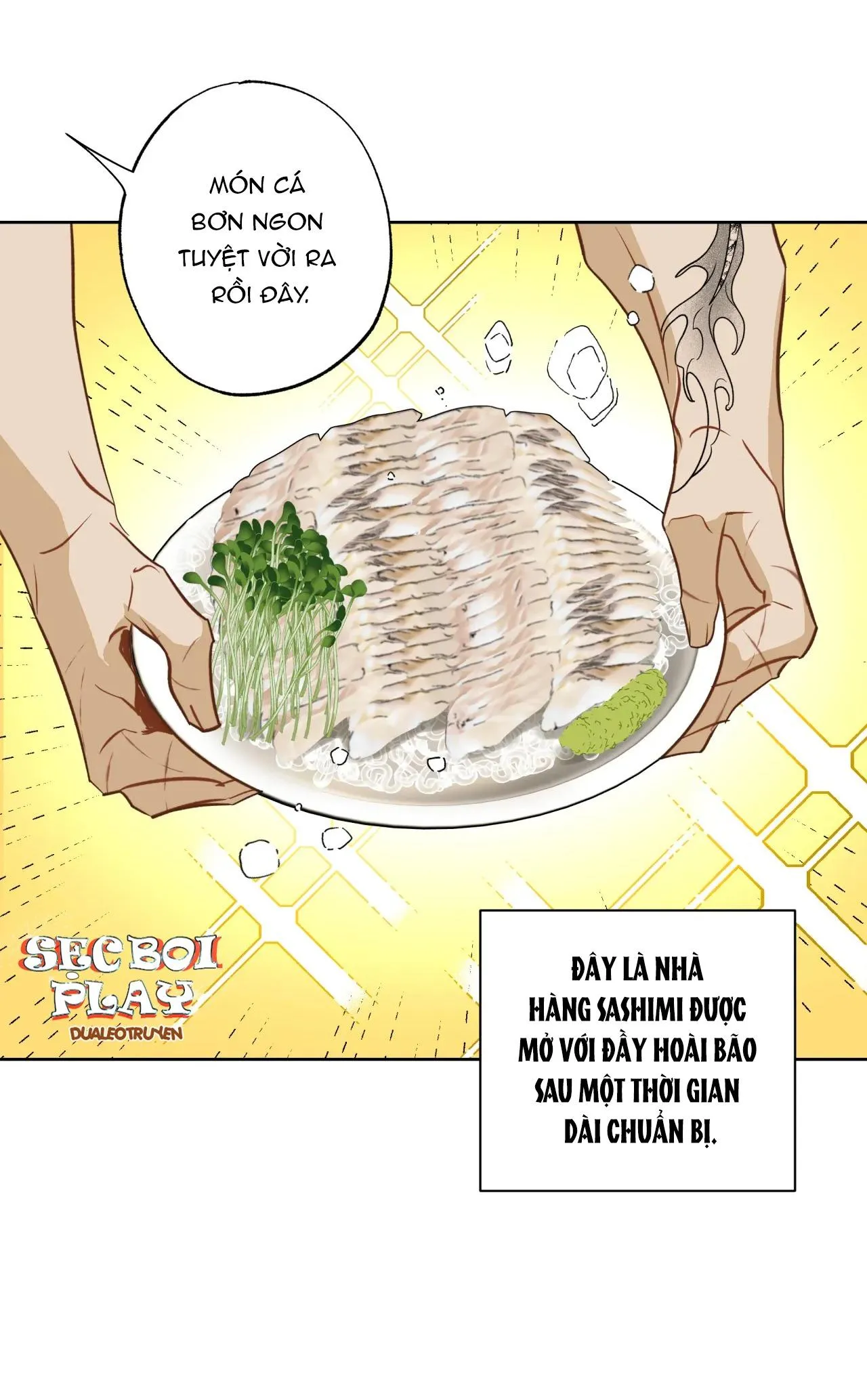 Tình đầu của chủ quán gỏi cá là nhân ngư Chapter 1 Trang 14