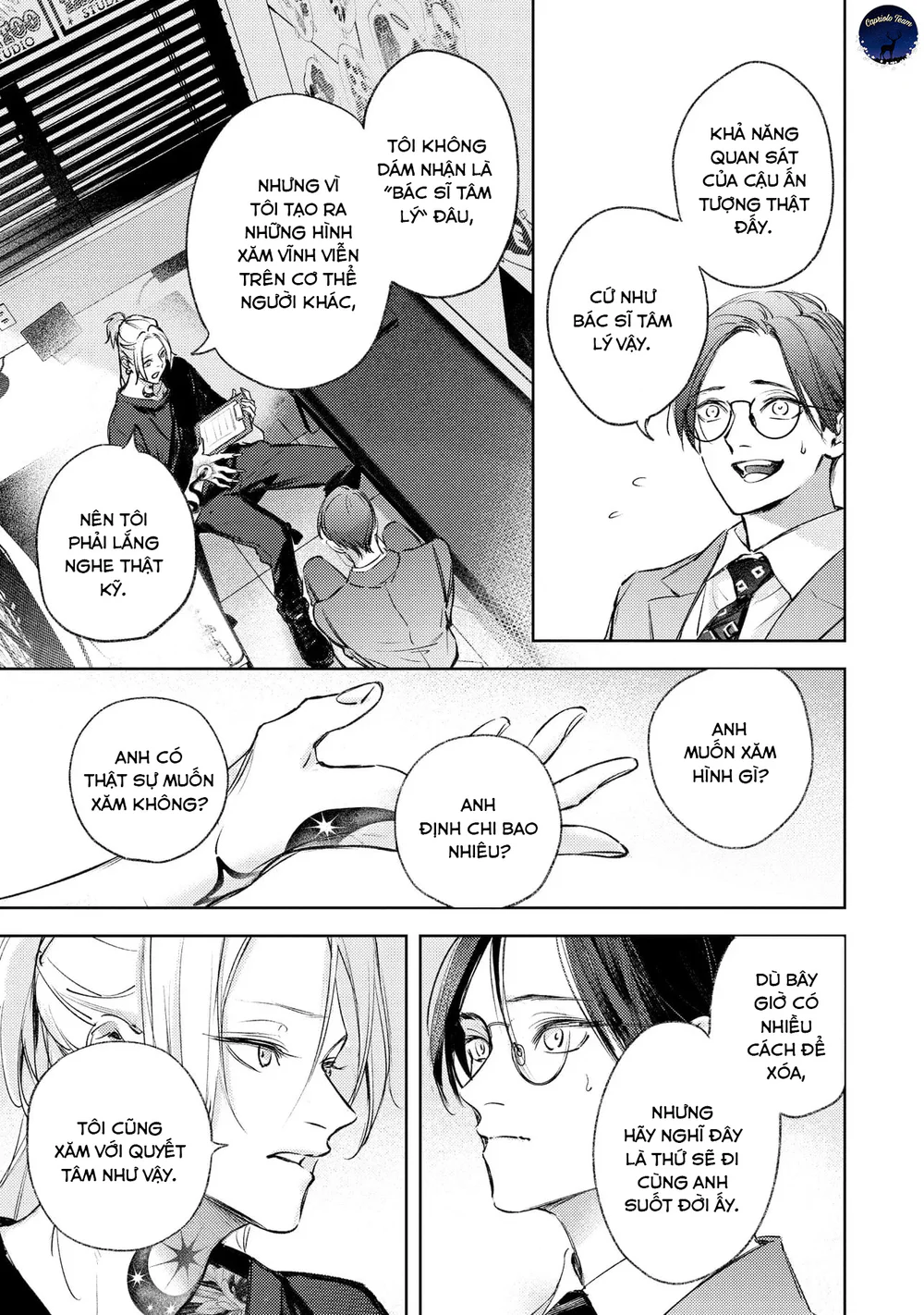 Tình yêu xăm trổ Chapter 1 Trang 13