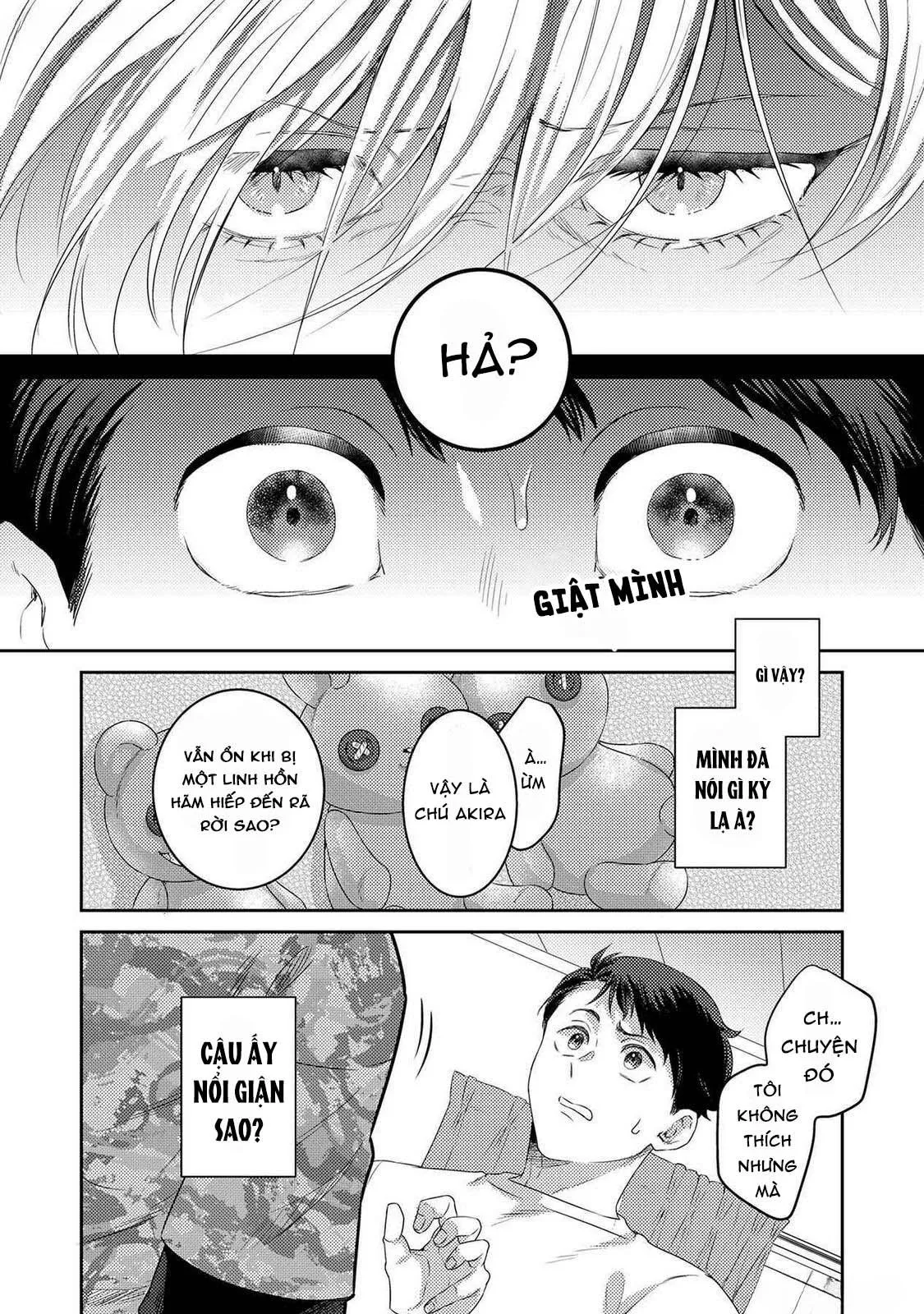 Tôi sẽ trừ tà cho anh vậy nên tôi cho vào nhé Chapter 3 Trang 18