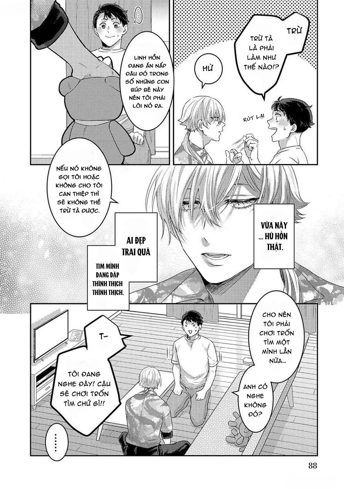 Tôi sẽ trừ tà cho anh vậy nên tôi cho vào nhé Chapter 3 Trang 20