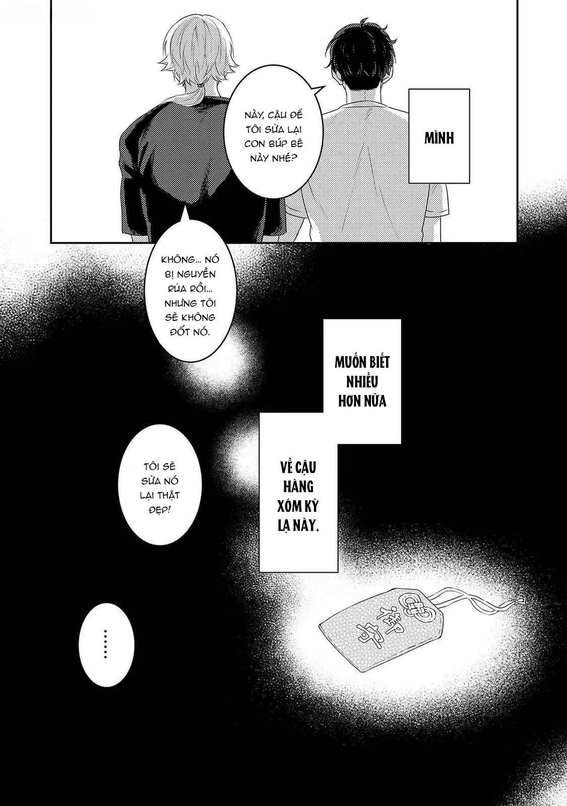 Tôi sẽ trừ tà cho anh vậy nên tôi cho vào nhé Chapter 4 Trang 21