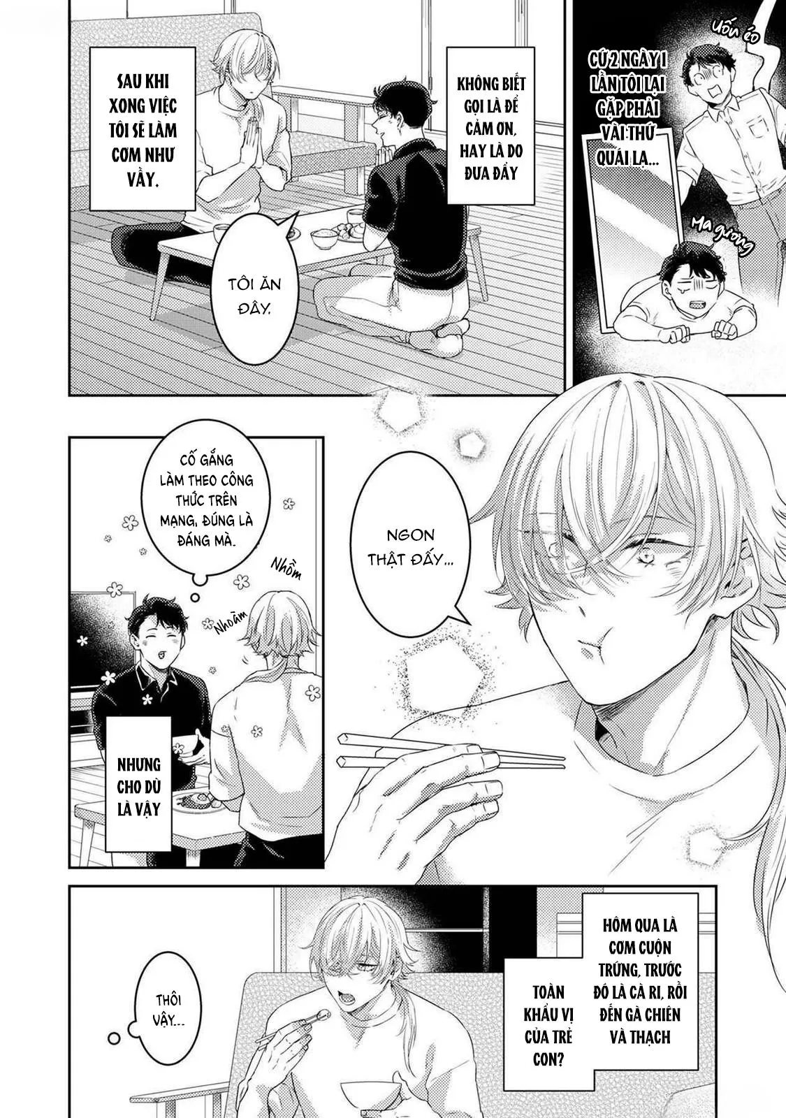 Tôi sẽ trừ tà cho anh vậy nên tôi cho vào nhé Chapter 5 Trang 4