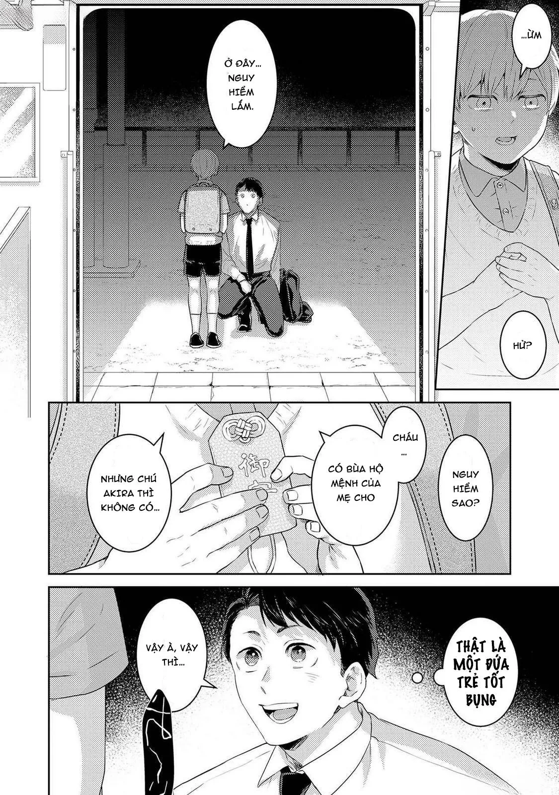 Tôi sẽ trừ tà cho anh vậy nên tôi cho vào nhé Chapter 1 Trang 16